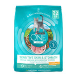 Purina ONE Sensitive Stomach Sensitive Skin Natural Dry Cat Food 22 lb Bag