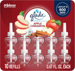 Glade PlugIns Refills Air Freshener, Scented and Essential Oils for Home and Bathroom, Aqua Waves, 6.7 Fl Oz, 10 Count