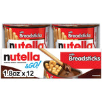 Nutella & Go! Chocolate Hazelnut Spread with Breadsticks, 12 Snack Packs, 1.8 oz Each