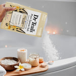 dr teals epsom salt magnesium soak, limited edition cozy vanilla season, 3lbs, relax, unwind, spa, self-care