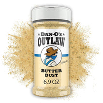 Dan-O's Outlaw Butter Dust Seasoning 6.9 oz - Sugar Free Zero Calorie Dry Spice Blend for Chicken Vegetables Popcorn