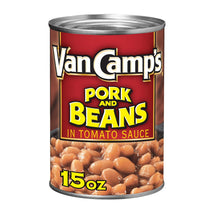 Van Camp's Pork and Beans - Classic Canned Beans in Tomato Sauce, 15 oz