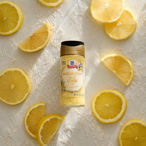 McCormick Bridgerton Lemon Finishing Sugar, Limited Edition, Exquisite Lemon Flavor