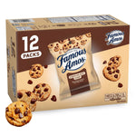 Famous Amos Classic Chocolate Chip Cookies, 12 Pack Box, 12 oz, Baked in USA