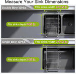 Stainless Steel Dish Drying Rack for Kitchen Sink with Utensil Holder