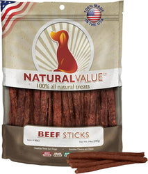 Loving Pets Natural Value Beef Sticks Soft Jerky Dog for Large Small Breeds