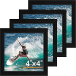 FIXSMITH 8x10 Picture Frame Set of 2, Photo Frame with HD Plexiglass, Display Pictures 5x7 with Mat or 8x10 Without Mat Multi Picture Frames Collage for Tabletop or Wall Display, Black