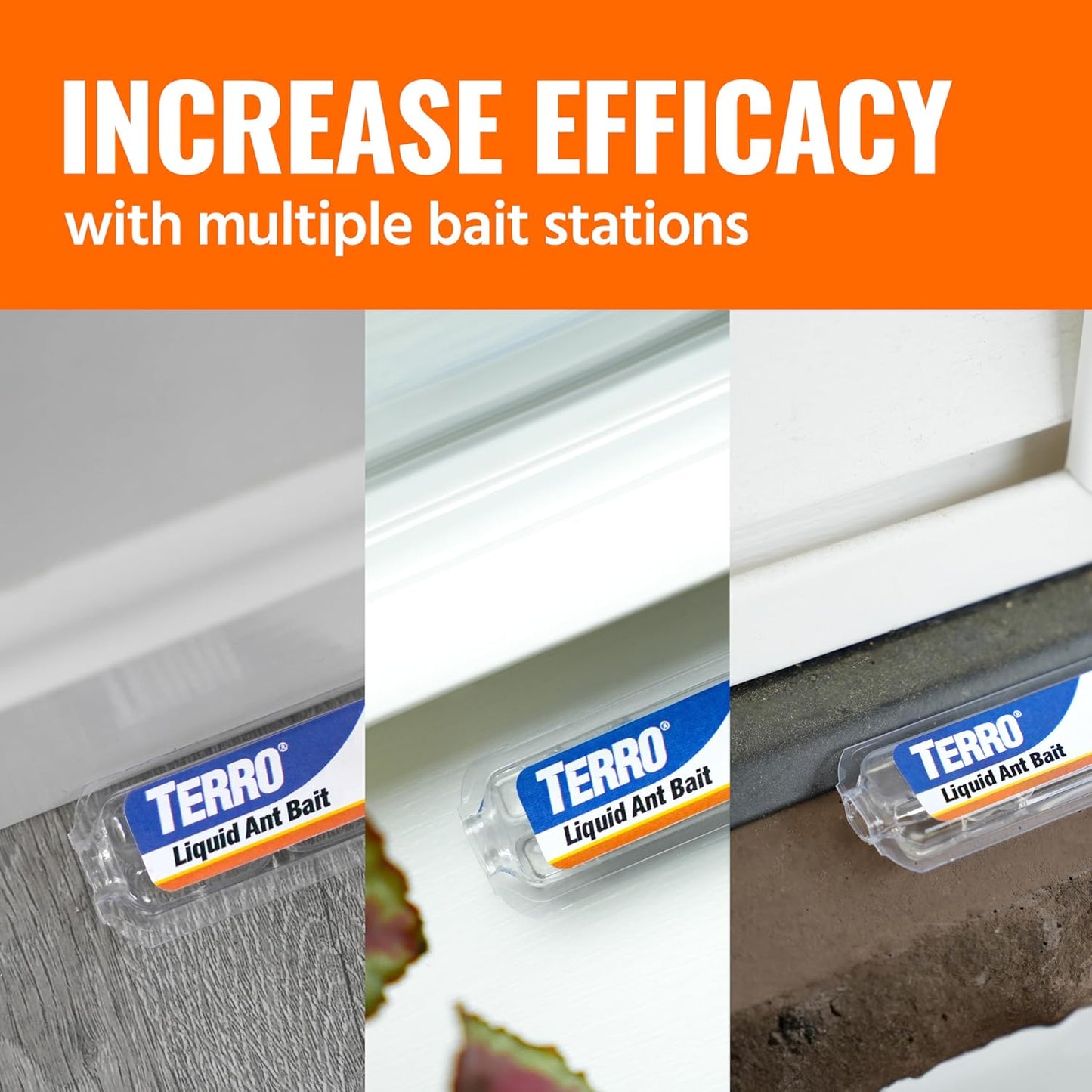 TERRO Ant Killer Bait Stations T300-3SR - Liquid Bait to Eliminate Ants - 18 Count Stations for Effective Indoor Ant Control