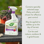 Garden Safe 32 oz. insecticidal soap for indoor and outdoor pest control of aphids and more