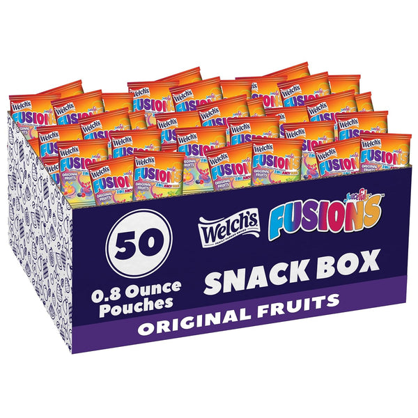 Welch's Fruit Snacks, Juicefuls Fusions, 50ct Variety Box with Three Unique Flavor Collections