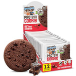 Lenny & Larry's Protein Cookie, Big Time Brownie, 16g Plant Protein, 10g Fiber, Soft-Baked, Vegan, Non-GMO, 4oz, Pack of 12