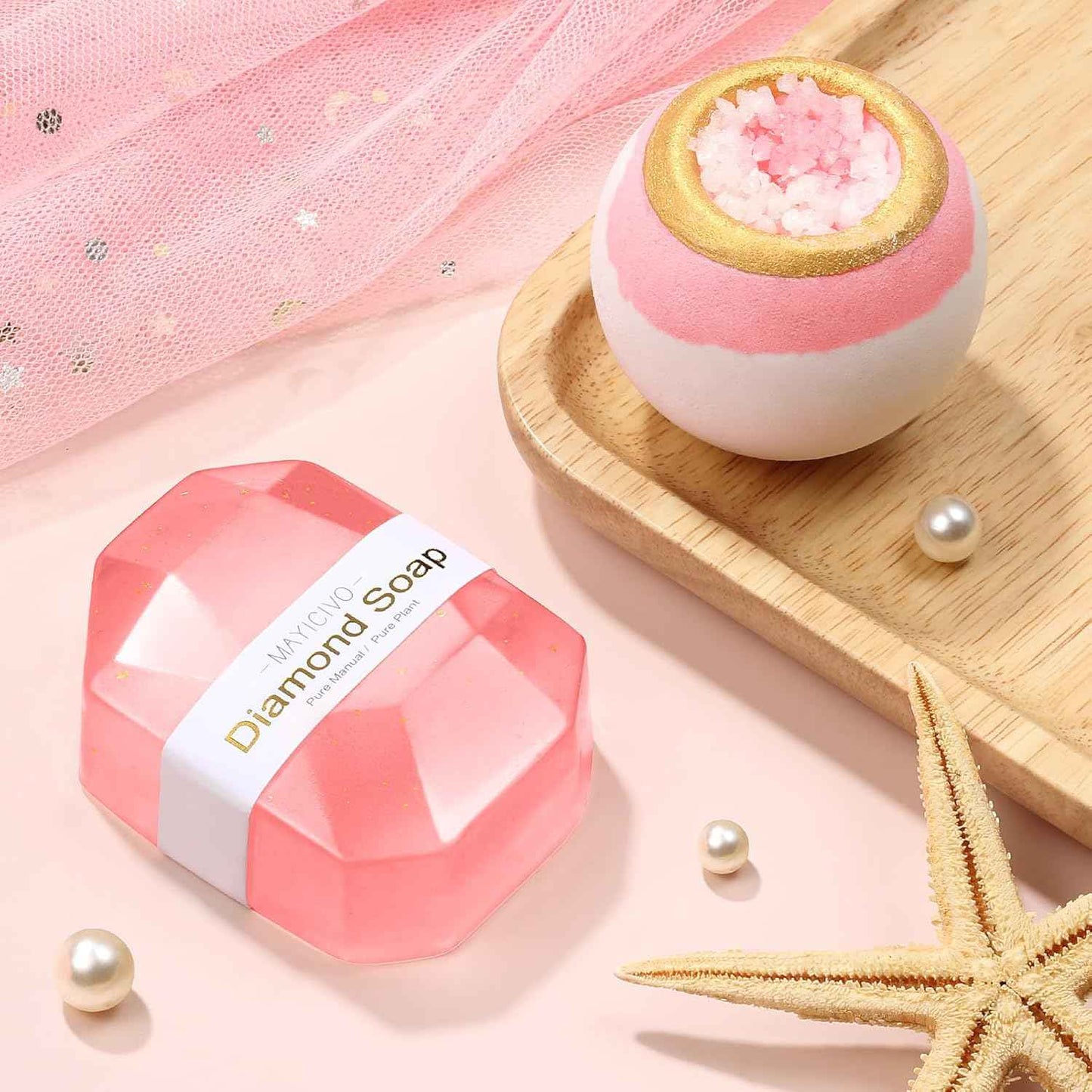 Birthday Gifts for Women Self Care Get Well Soon Gift Baskets, Rose Relaxing Spa Gift Basket Care Package w/ Luxury Flannel Blanket, Unique Valentines Day Gifts for Mom Her Friend Sister Wife Grandma