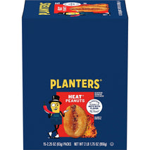 Planters Heat Peanuts, Spicy Snacks, 15-Pack, 2.25 oz Nuts