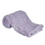yurhap fleece baby blanket heart checkered ultra soft cozy for girls boys, 30”x40” light pink