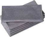 6 Pack Microfiber Glass Cleaning Cloth, 16 Inch X 16 Inch, Lint Free Quickly Clean Window, Glasses, Windshields, Mirrors, and Stainless Steel, Blue