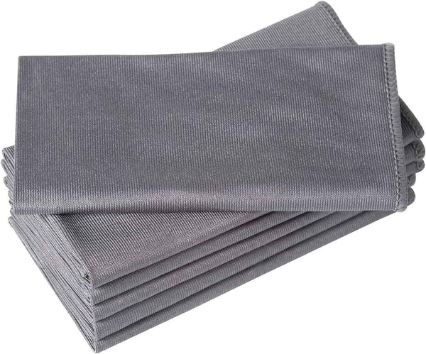6 Pack Microfiber Glass Cleaning Cloth, 16 Inch X 16 Inch, Lint Free Quickly Clean Window, Glasses, Windshields, Mirrors, and Stainless Steel, Blue