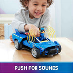 Paw Patrol: The Mighty Movie, Chase's Mighty Transforming Cruiser with Mighty Pups Action Figure, Lights and Sounds, Kids Toys for Boys & Girls 3+