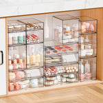 Clear Stackable Storage Drawers for Organizing and Storage