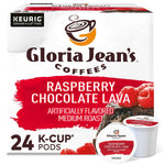 Gloria Jean's Coffees Raspberry Chocolate Lava Single-Serve Keurig K-Cup Pods Flavored Medium Roast Coffee 24 Count