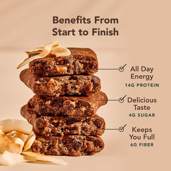 Organic Coconut Almond Plant Based Protein Bars Pack of 12