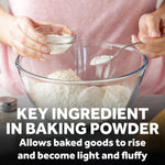 clabber girl baking soda, 12 oz, pure sodium bicarbonate, versatile, easy to use