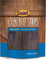 Cadet 100% Beef Strips Dog, Single Ingredient Beef Esophagus, 8 Ounce