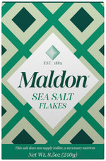 Maldon Sea Salt Flakes 8.5 oz (240 g) pyramid shaped gourmet salt perfect for various dishes
