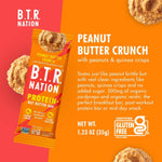 B.T.R Nation Vegan Keto Plant Based Protein Bars - 12 Count, Low Carb, Gluten Free, No Sugar Alcohols, Dairy, Soy