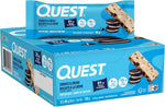 Quest Nutrition Cookies & Cream Protein Bars, 12 Count, 21g Protein, 1g Sugar, 4g Net Carb