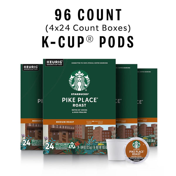 Starbucks K-Cup Coffee Pods, Medium Roast, 96 Count, Keurig Compatible