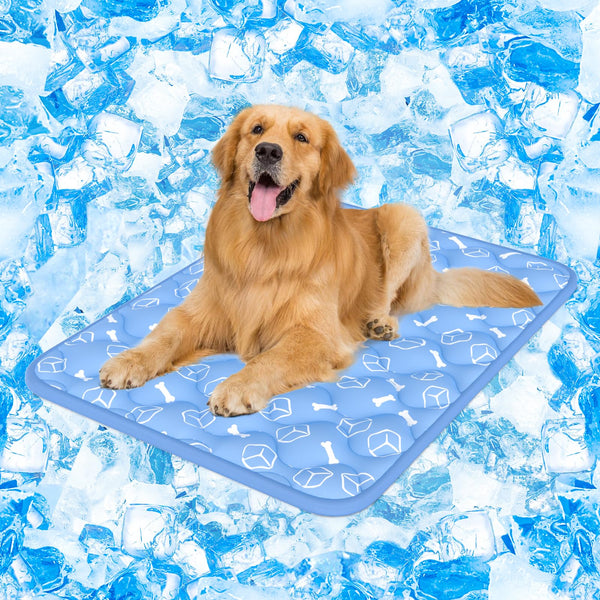 Rywell dog cooling mat 2.0 for extra large dogs, 44 x 32 inches, waterproof and endothermic cooling technology