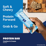 Quest Nutrition Cookies & Cream Protein Bars, 12 Count, 21g Protein, 1g Sugar, 4g Net Carb