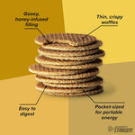 Organic Honey Waffle Energy Stroopwafel for Exercise and Performance