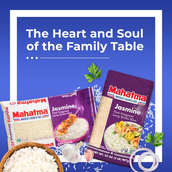Mahatma Jasmine, 5lb Bag of Fragrant Thai, Indian or Cambodian Rice, Stovetop or Microwave