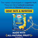 Dole Tropical Gold Pineapple Chunks in 100% Pineapple Juice, Gluten Free, 15.25 Oz, 12 Count