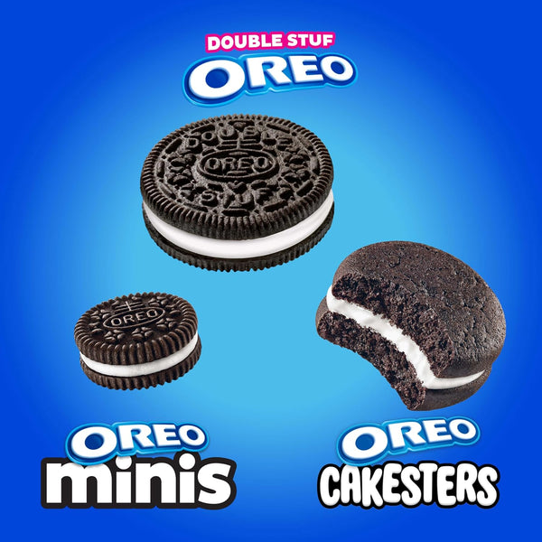 OREO Lovers Variety Pack with 20 snack packs of chocolate cookies and soft snack cakes