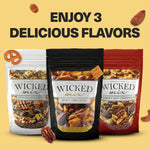 Wicked Mix Snack Mix with Mixed Nuts - Resealable Bag with Almonds, Cashews, Pretzels, Pecans