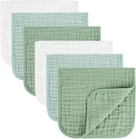 muslin 100% cotton burp cloths soft absorbent 10x20 inches baby essentials for girls and boys