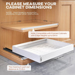Expandable pull out cabinet organizer for framed cabinets with adjustable width
