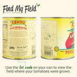 Cento Certified San Marzano Whole Peeled Tomatoes, 28 Oz Pack, Canned Plum Tomatoes in Thick Puree