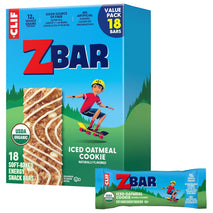 usda organic granola bars zbar soft-baked energy snack bars non-gmo 12g whole grains 18 pack