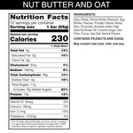 RXBAR Nut Butter and Oat Protein Bars, 12 Count, Dark Chocolate Peanut Butter, 23.2oz Box