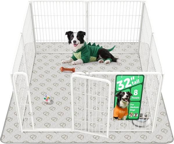 fxw homeplus unleashed 24 inch 6 panels dog pen black patented