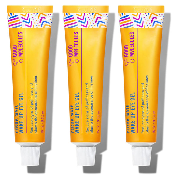 Good Molecules Yerba Mate Wake Up Eye Gel - Hydrating Under Eye Cream with Hyaluronic Acid and Caffeine for Dark Circles and Puffiness
