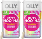 olly happy hoo-ha capsules 10 billion cfu probiotic for women gluten free 25 count