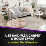Raid Flea Killer Carpet & Room Spray, Kills hatching eggs for up to 4 months, 16 Oz