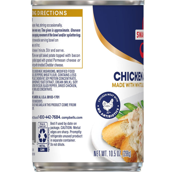 Swanson 10.5 Oz Canned Chicken a la King With White and Dark Chicken Meat, 12 Count