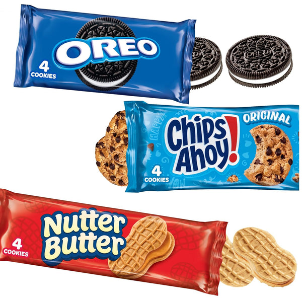 Nabisco Cookies Variety Pack with OREO, Nutter Butter, and CHIPS AHOY!