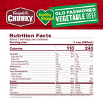 Campbell's Chunky Healthy Request Old Fashioned Vegetable Beef Soup, 18.8 Oz Cans, Case of 12 for Delicious and Filling Lunch or Campfire Meals