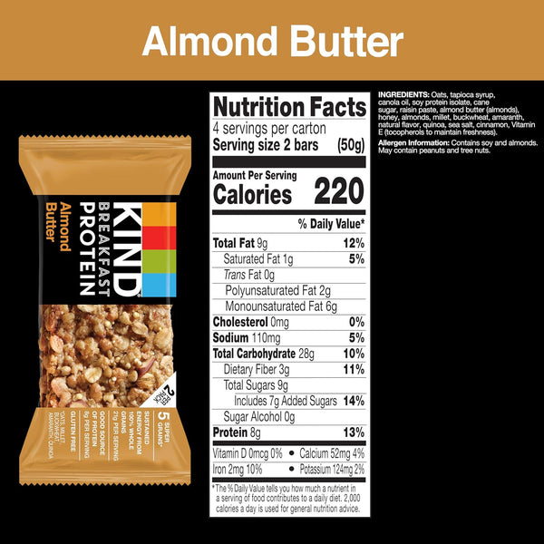 KIND Breakfast Bars Variety Pack, 18 Count, Gluten Free, Low Sodium
